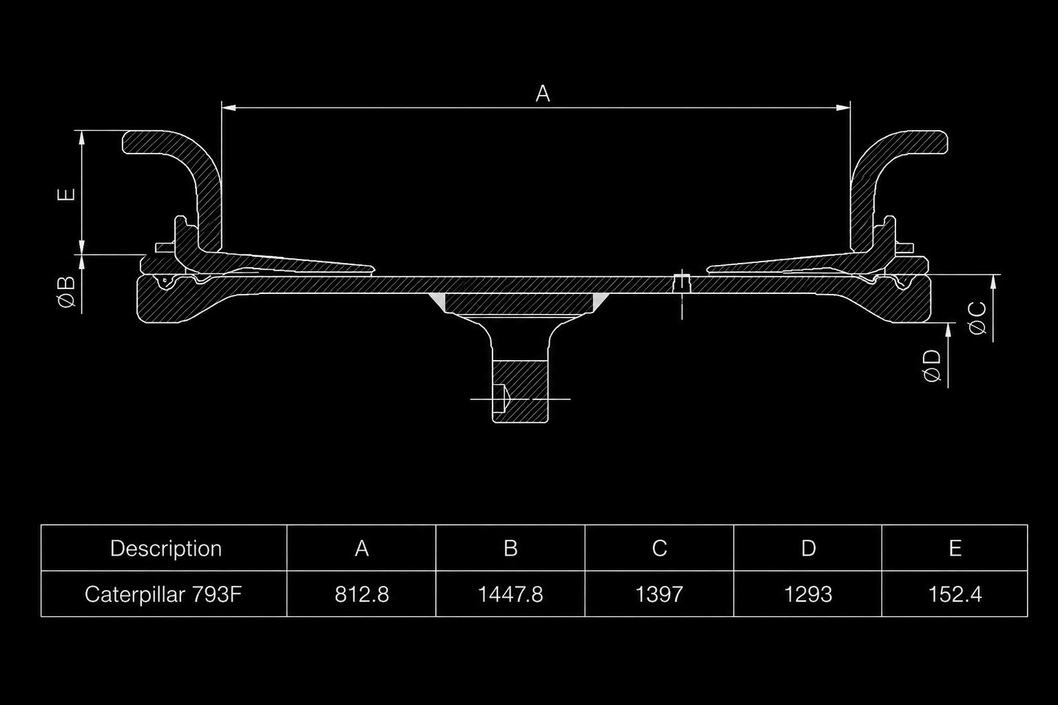 CATERPILLAR 793F dimensions